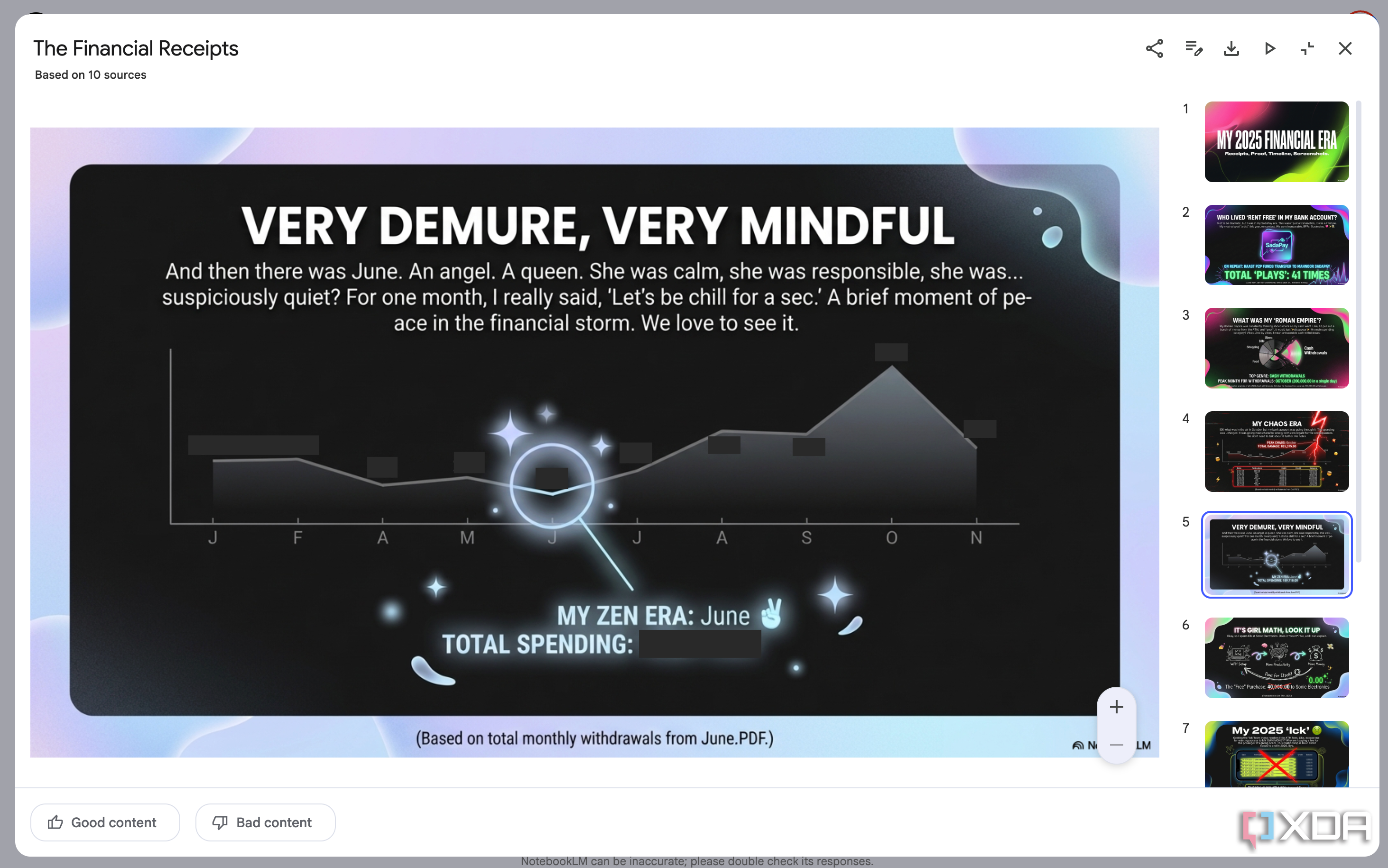 I used NotebookLM to create an end-of-year financial recap, and I didn ...