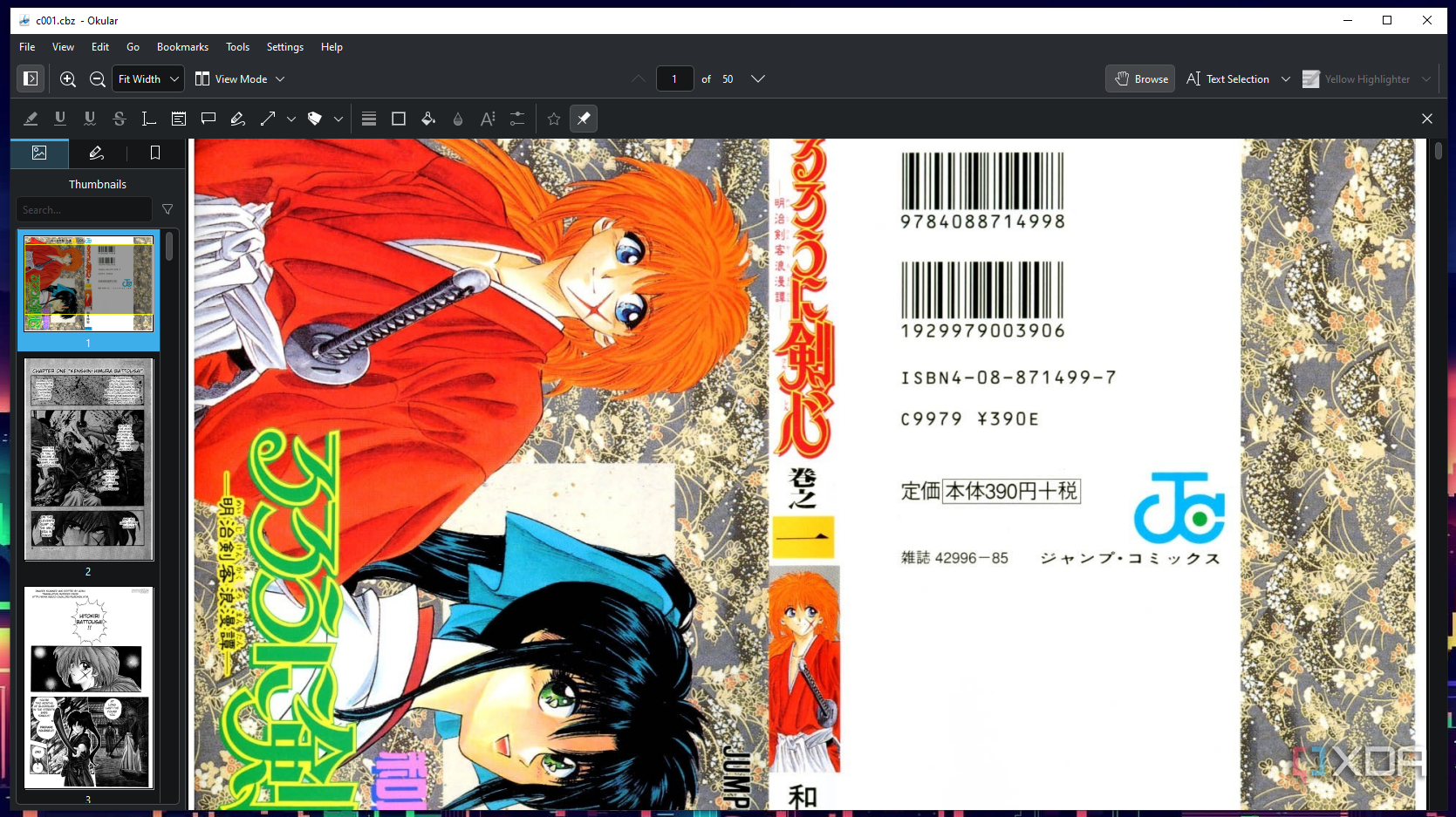 I tried multiple PDF readers, and then I found Okular