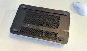 olares one mini PC for AI showing the large bottom vents