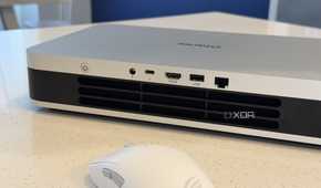 olares one mini PC for AI showing the rear side vents and ports
