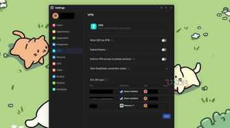 olares os with the vpn page open showing that it uses headscale