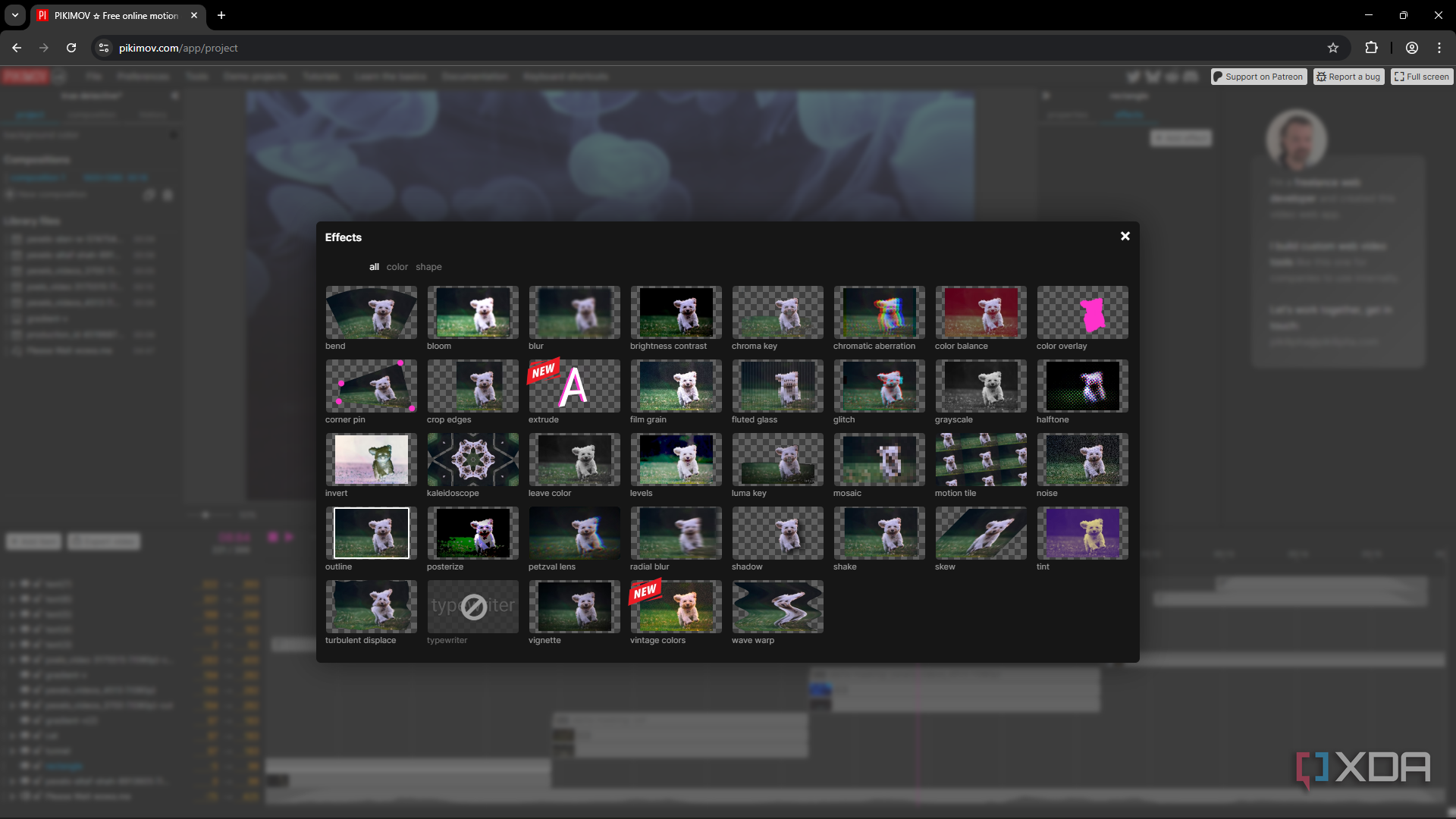 Pikimov is a free video editor that runs entirely in your browser