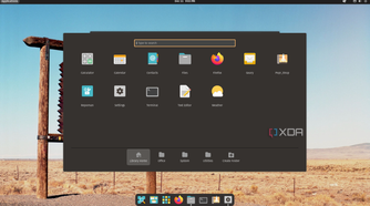 screenshot of pop!_os app launcher