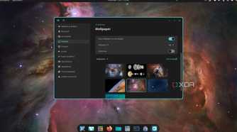 screenshot of pop!_os cosmic wallpaper settings