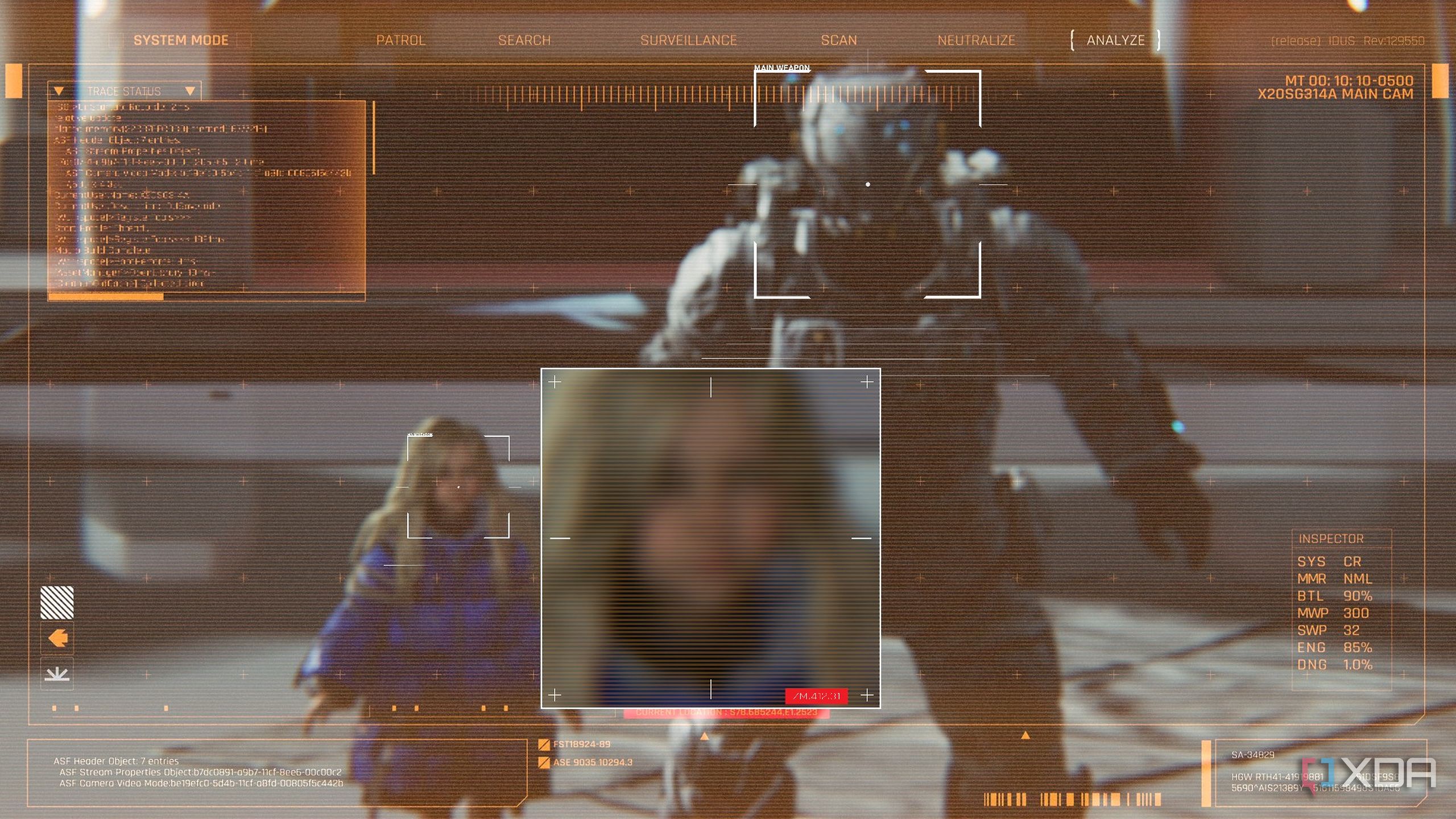 A cutscene from the Pragmata Skethbook demo.