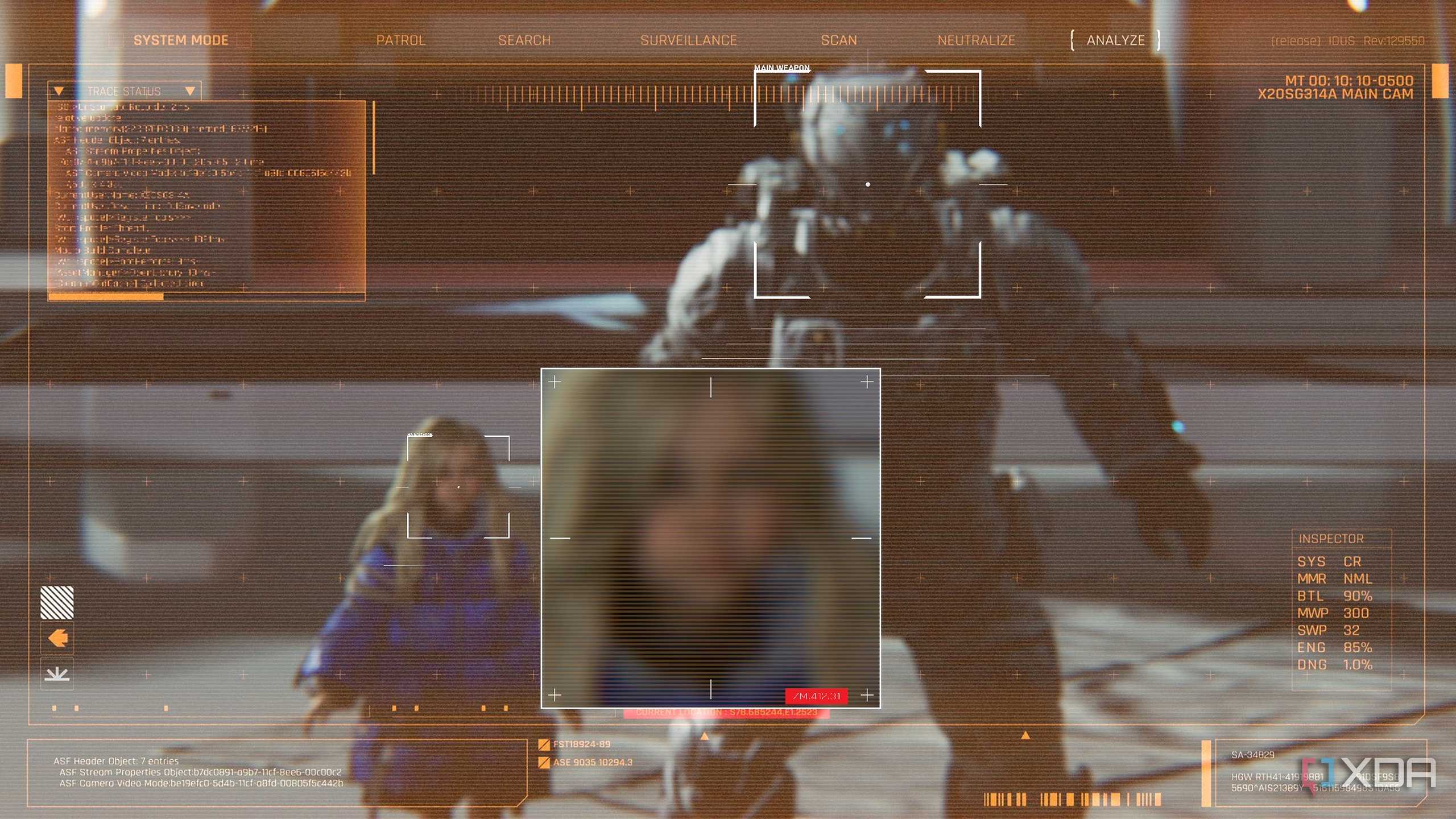 A cutscene from the Pragmata Skethbook demo.
