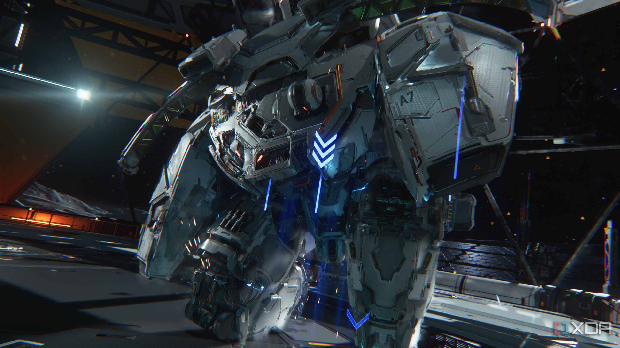Pragmata Demo screenshot. A cyborg can be seen in the image.
