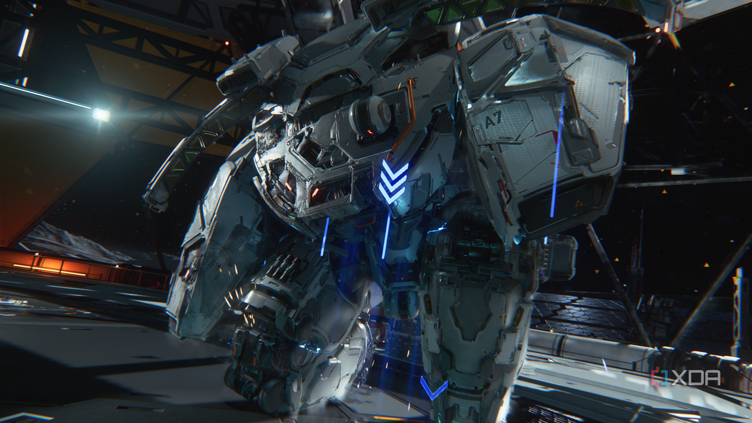 Pragmata Demo screenshot. A cyborg can be seen in the image.