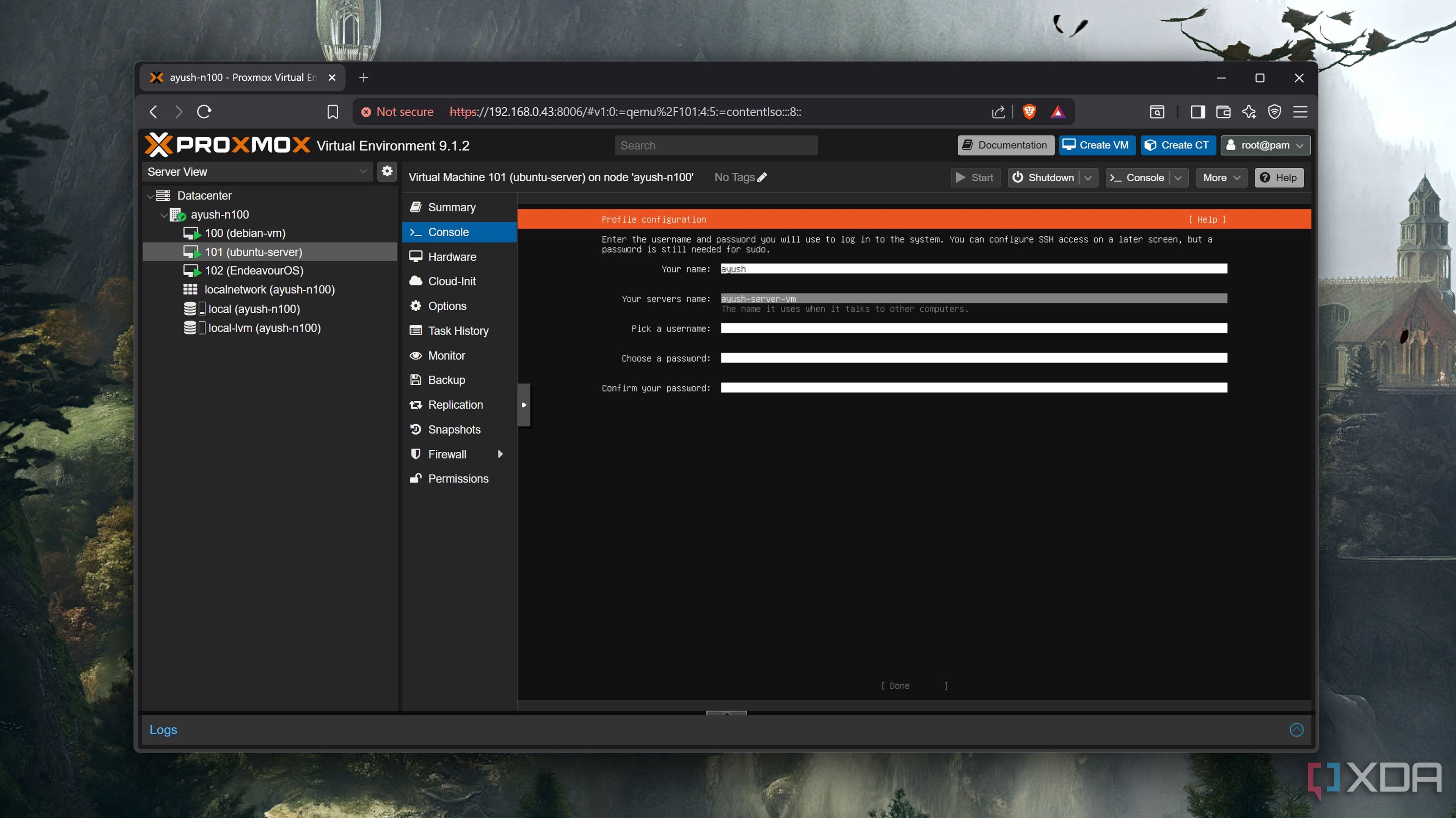 Running an Ubuntu VM on an Intel N100 system
