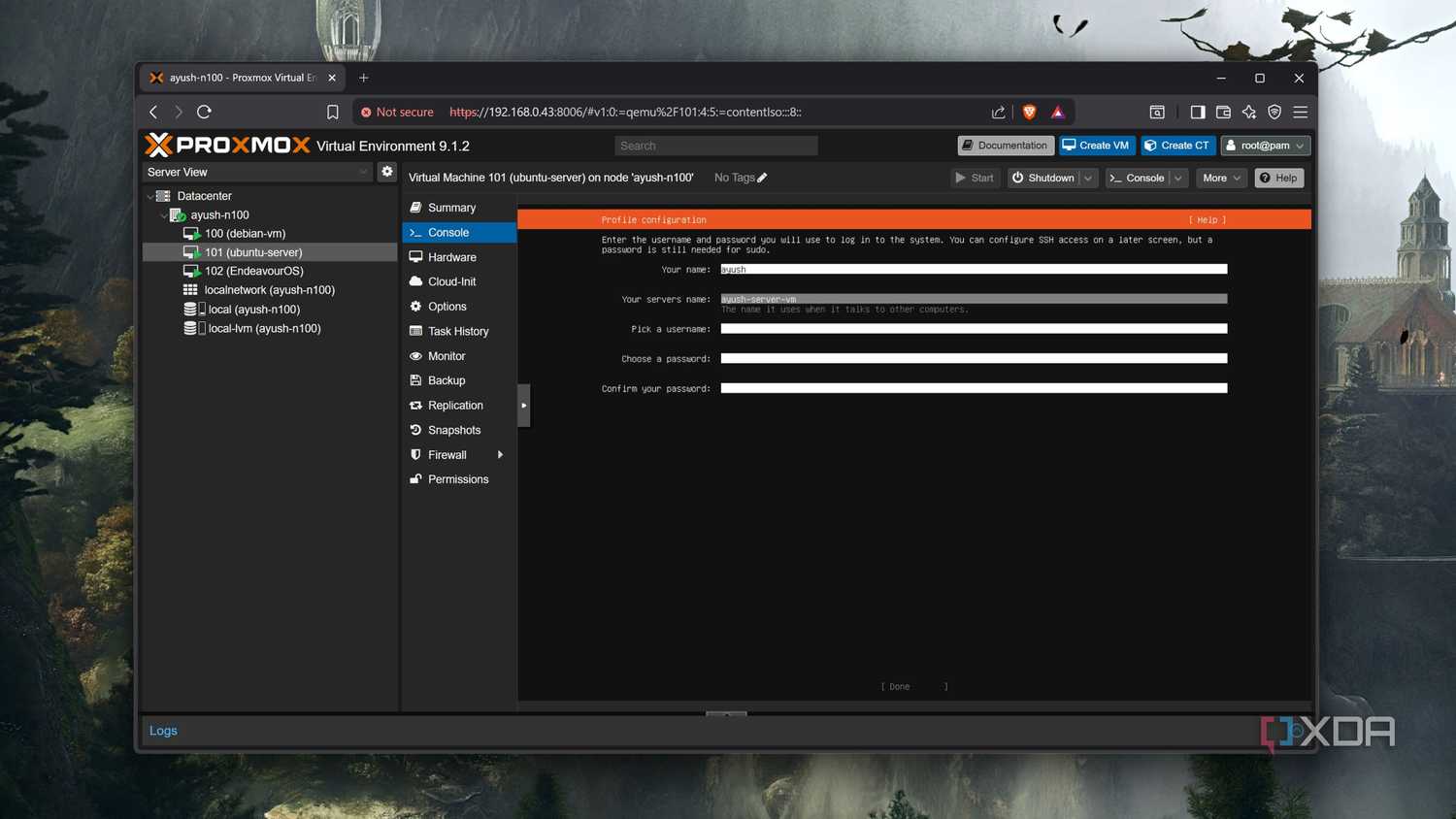 Running an Ubuntu VM on an Intel N100 system