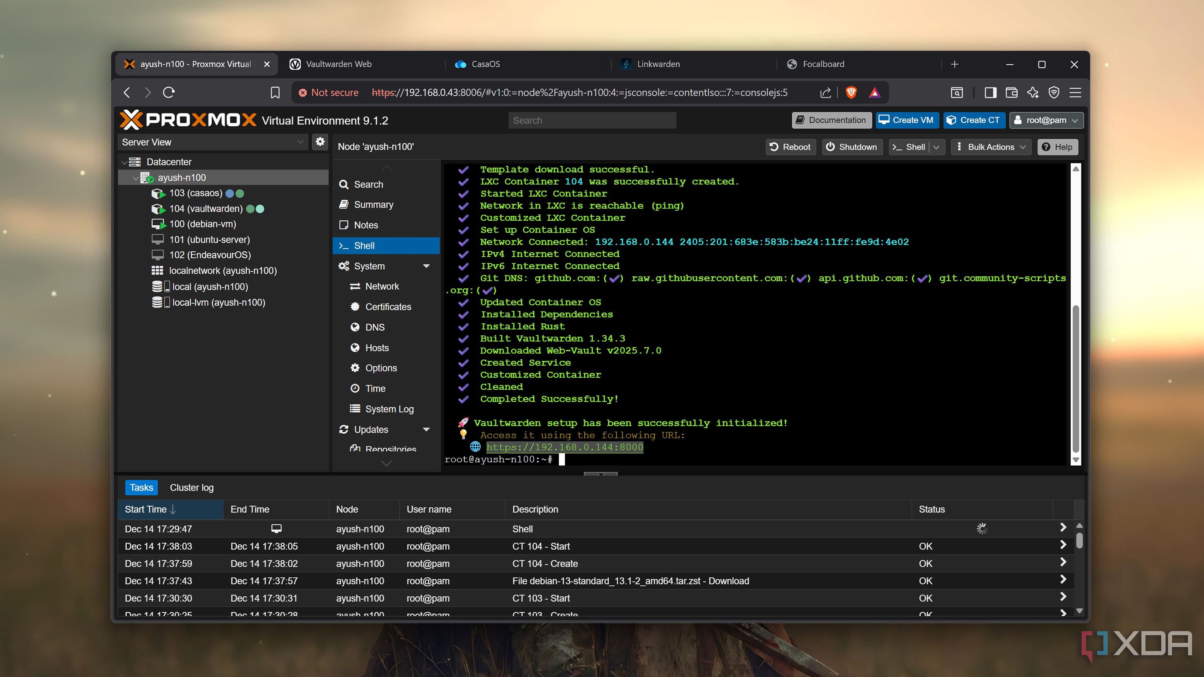 I can run my entire home lab on Proxmox LXCs while using a fraction of ...