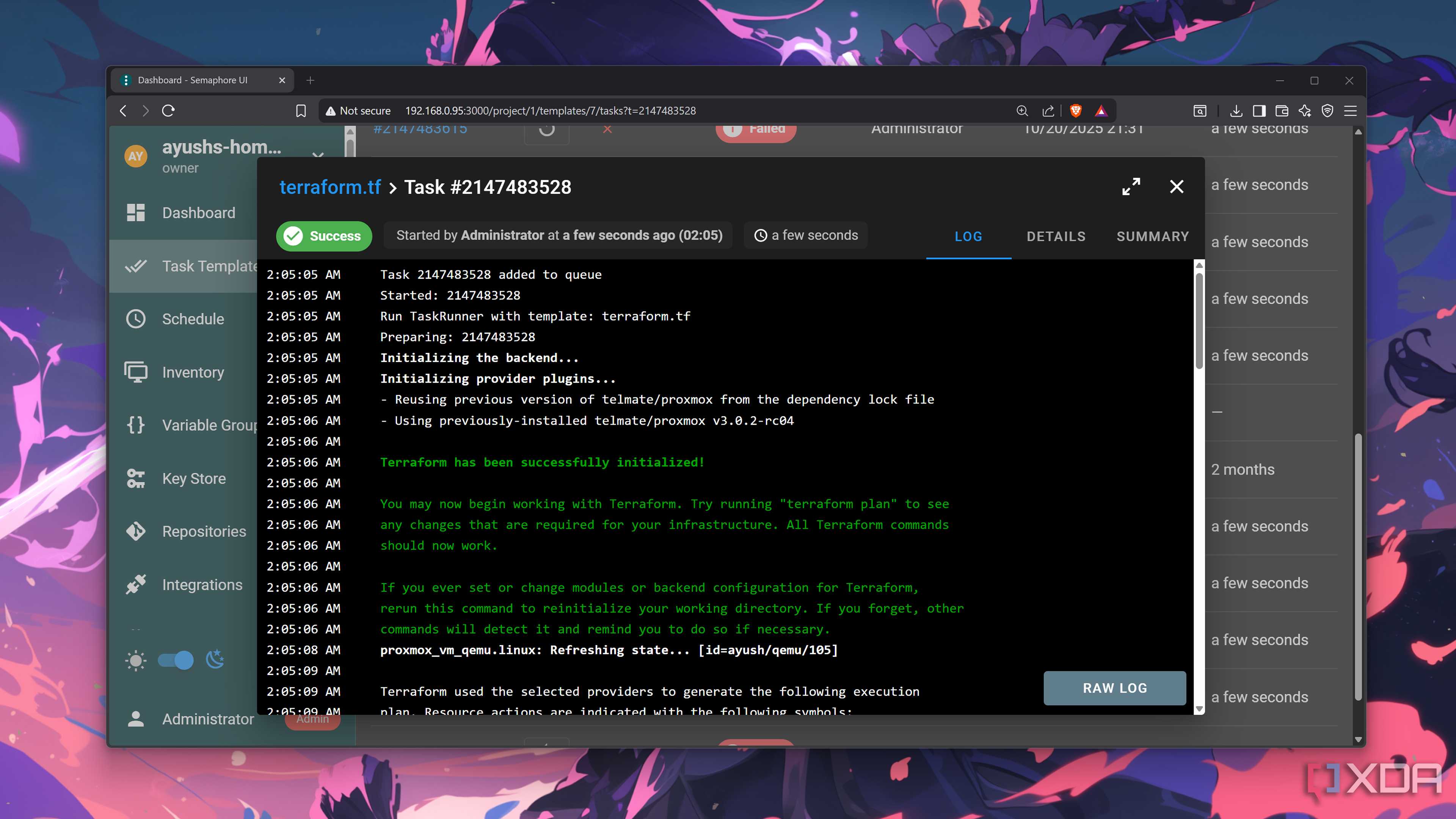 Deploying a Terraform config on Proxmox