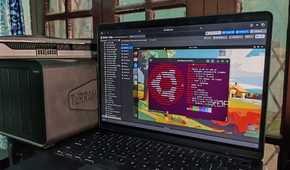 An Ubuntu VM running on a Proxmox server