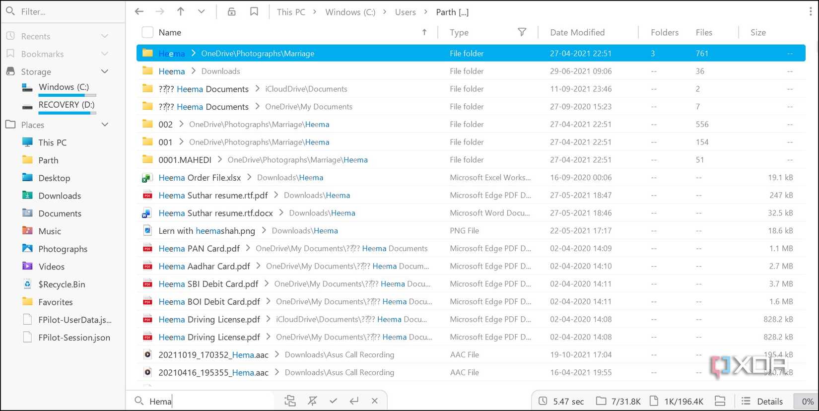 The Windows File Explorer was slowing me down, so I replaced it with this