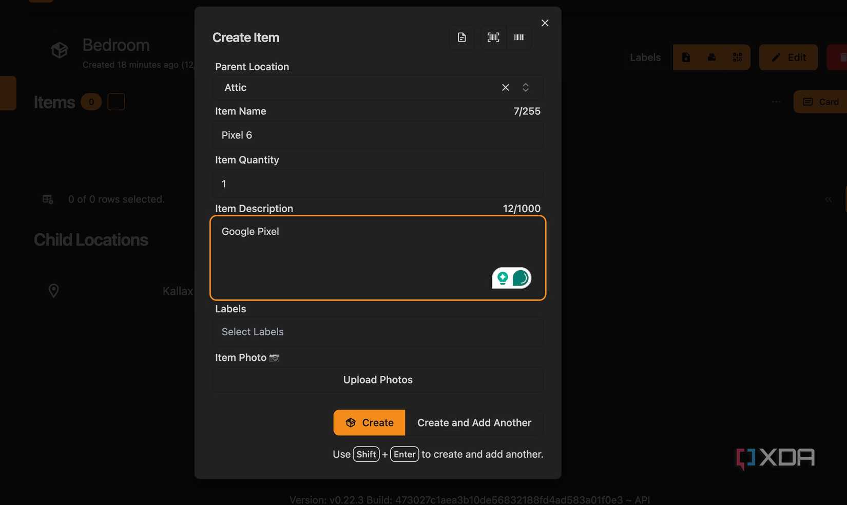 The Unassuming Docker Container Revolutionizing Home Organization 2 Homebox create item