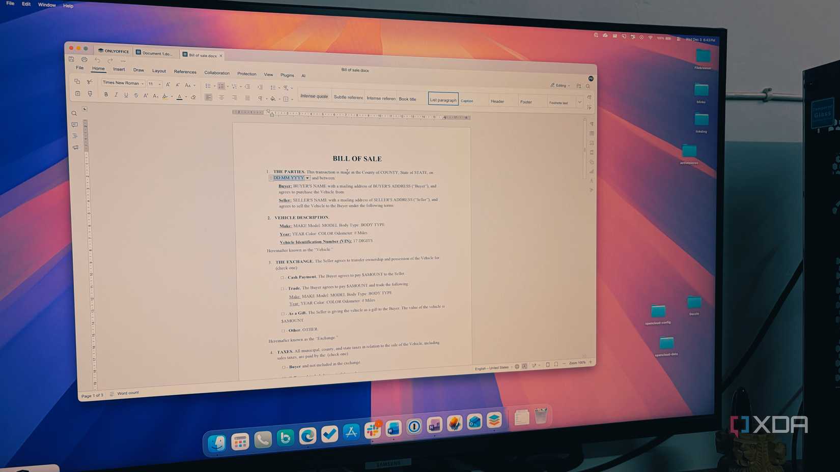 Why I use OnlyOffice Document instead of Word