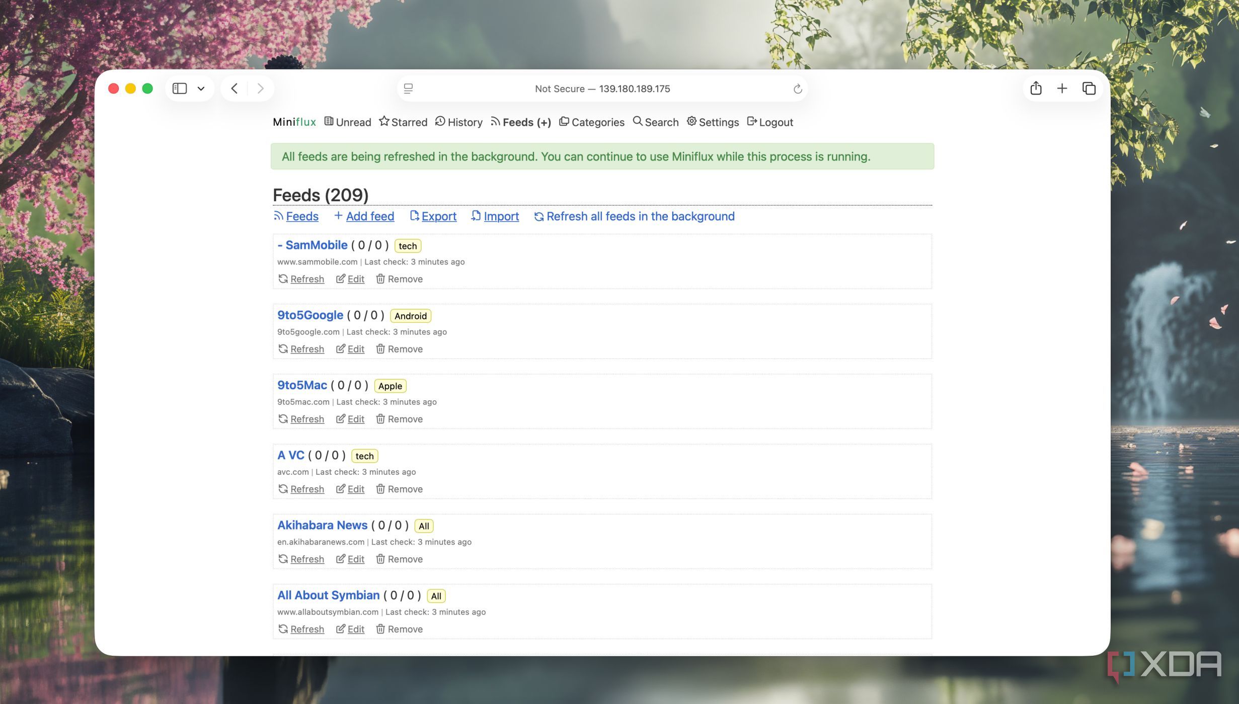 This self-hosted RSS reader finally got me off social media for news