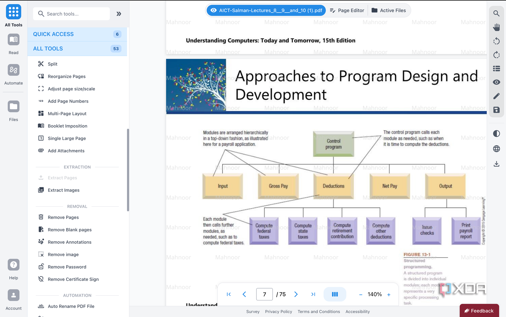 Interfața ușor de utilizat a Stirling PDF