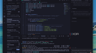 antigravity AI agent in action
