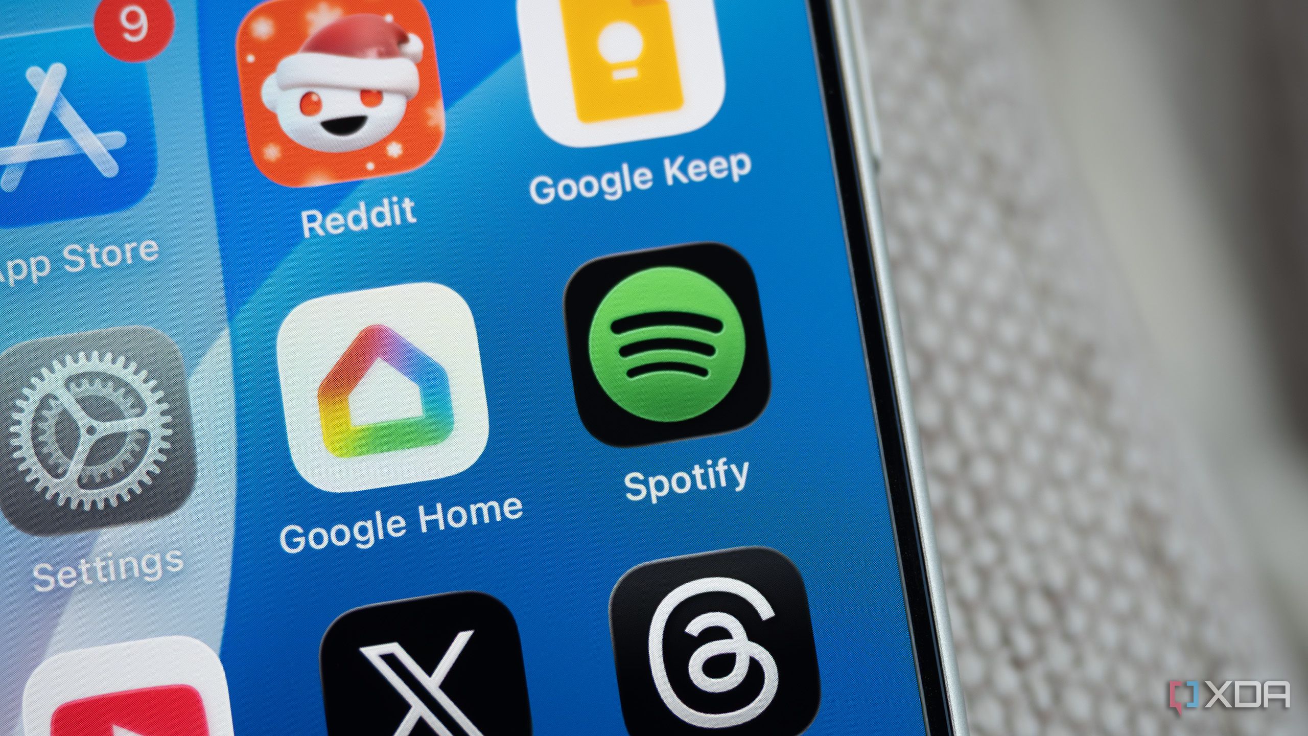 Ícono de la aplicación Spotify en un iPhone 17 Pro 