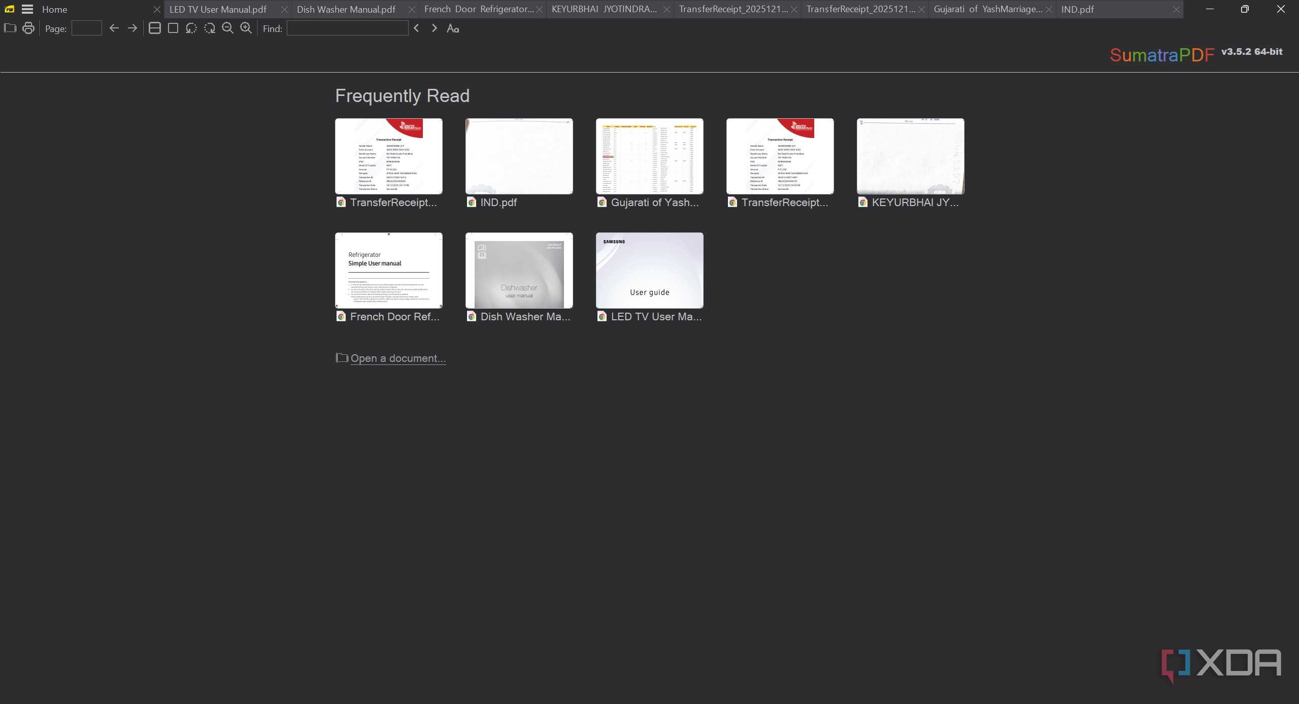 SumatraPDF Mode Darker