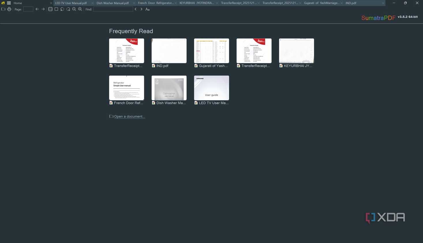 SumatraPDF Mode Dark
