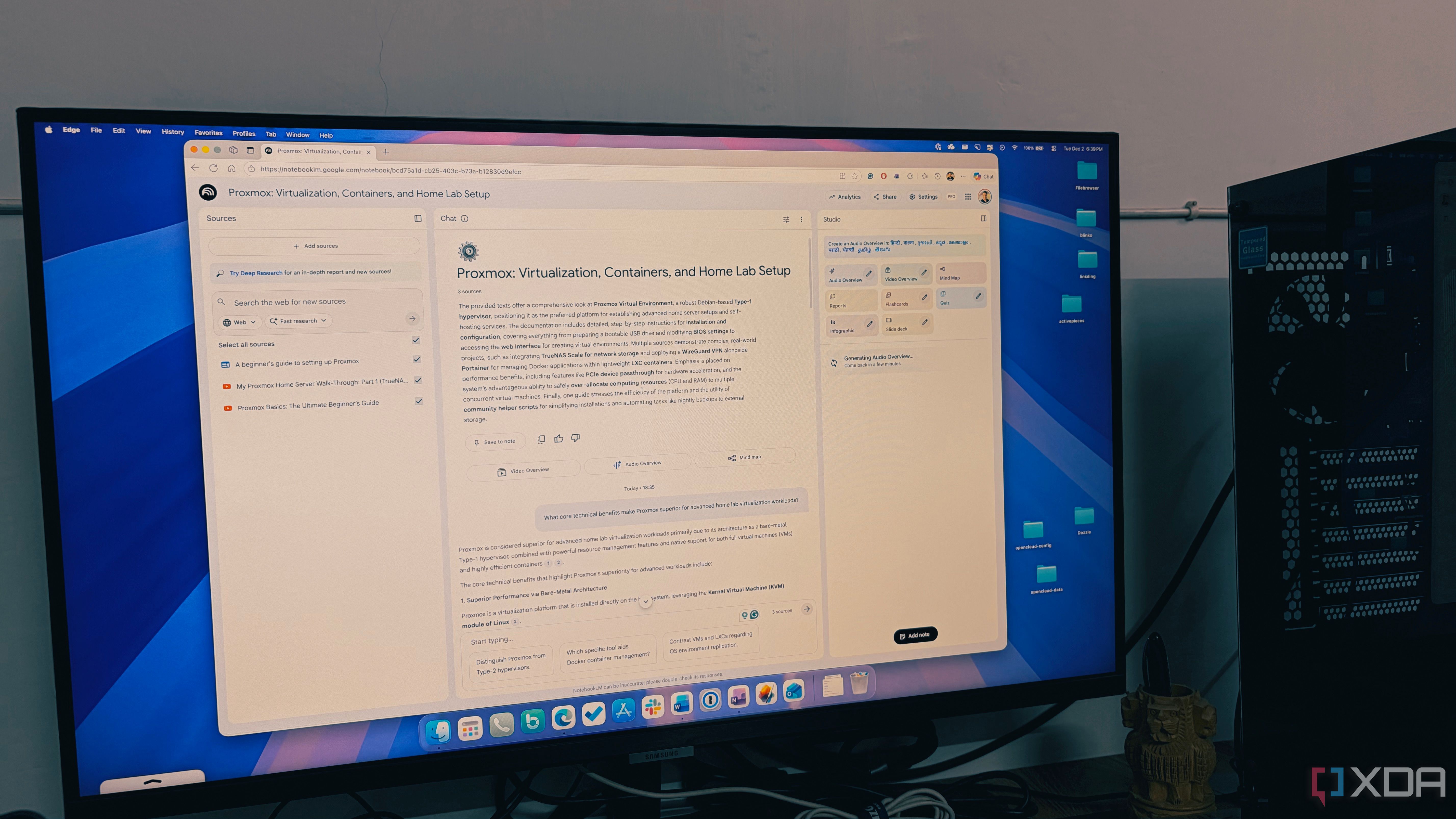 learn about Promox using notebookLM