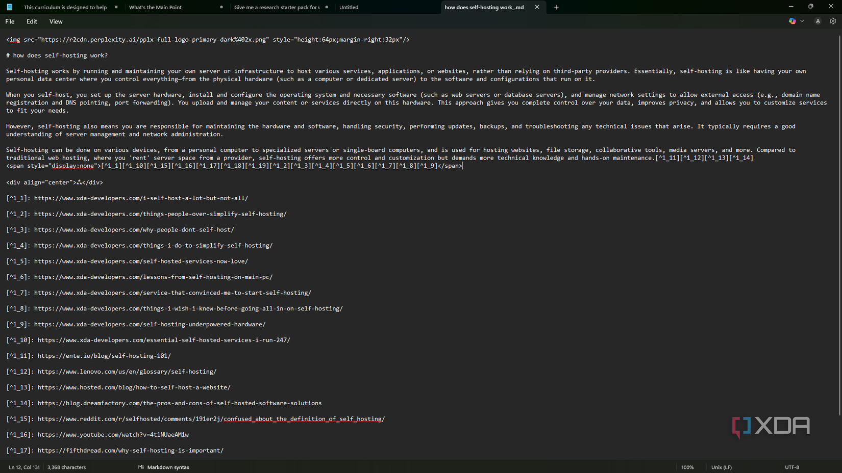 Viewing markdown file with links in Windows Notepad