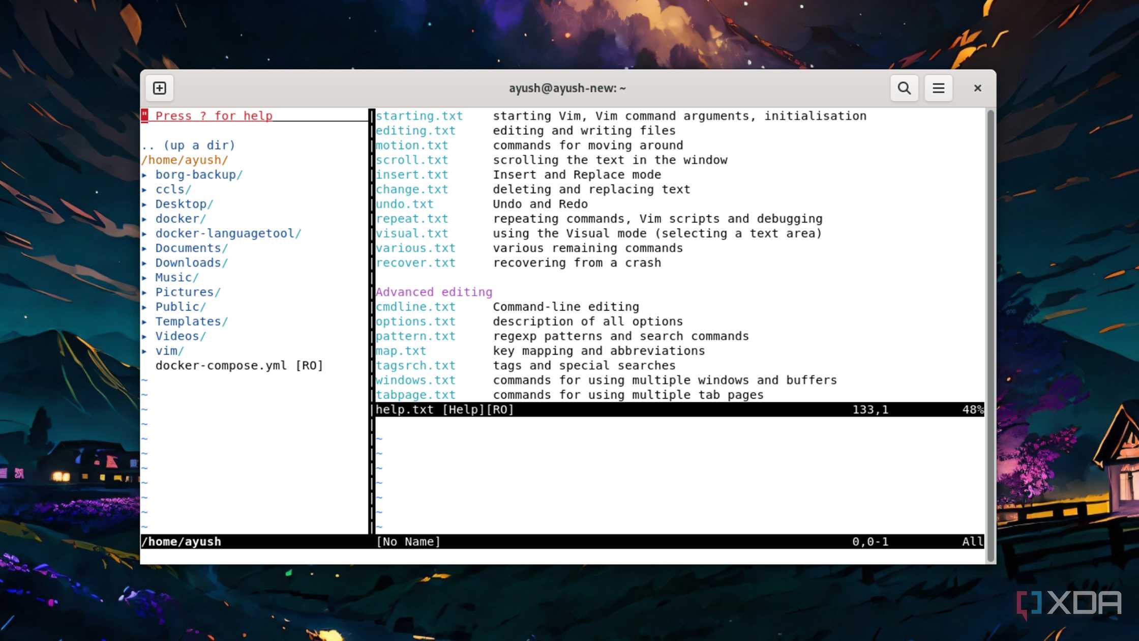 Accessing different file directories using NERDTree