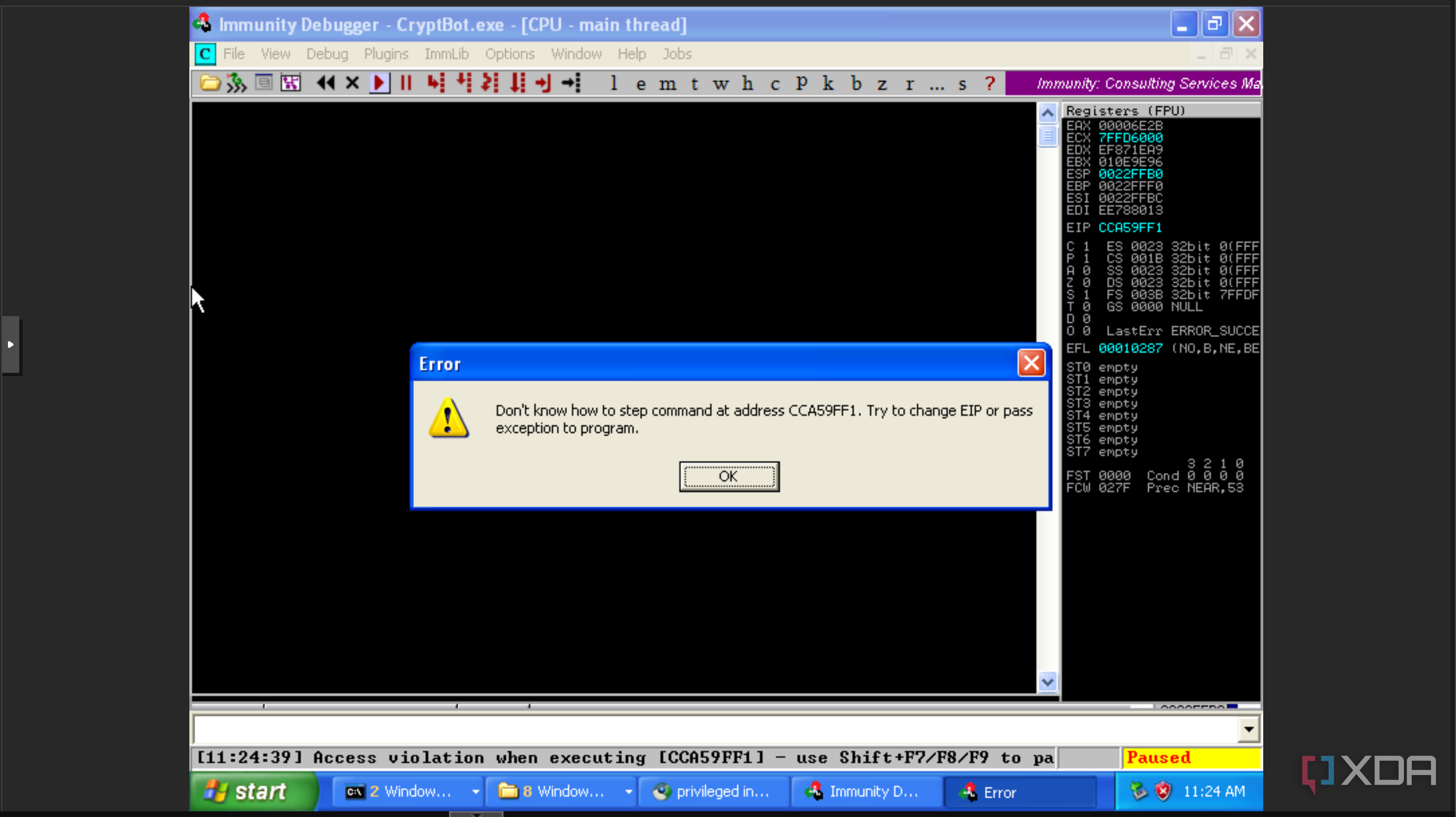 I installed modern malware on Windows XP just to see what would happen