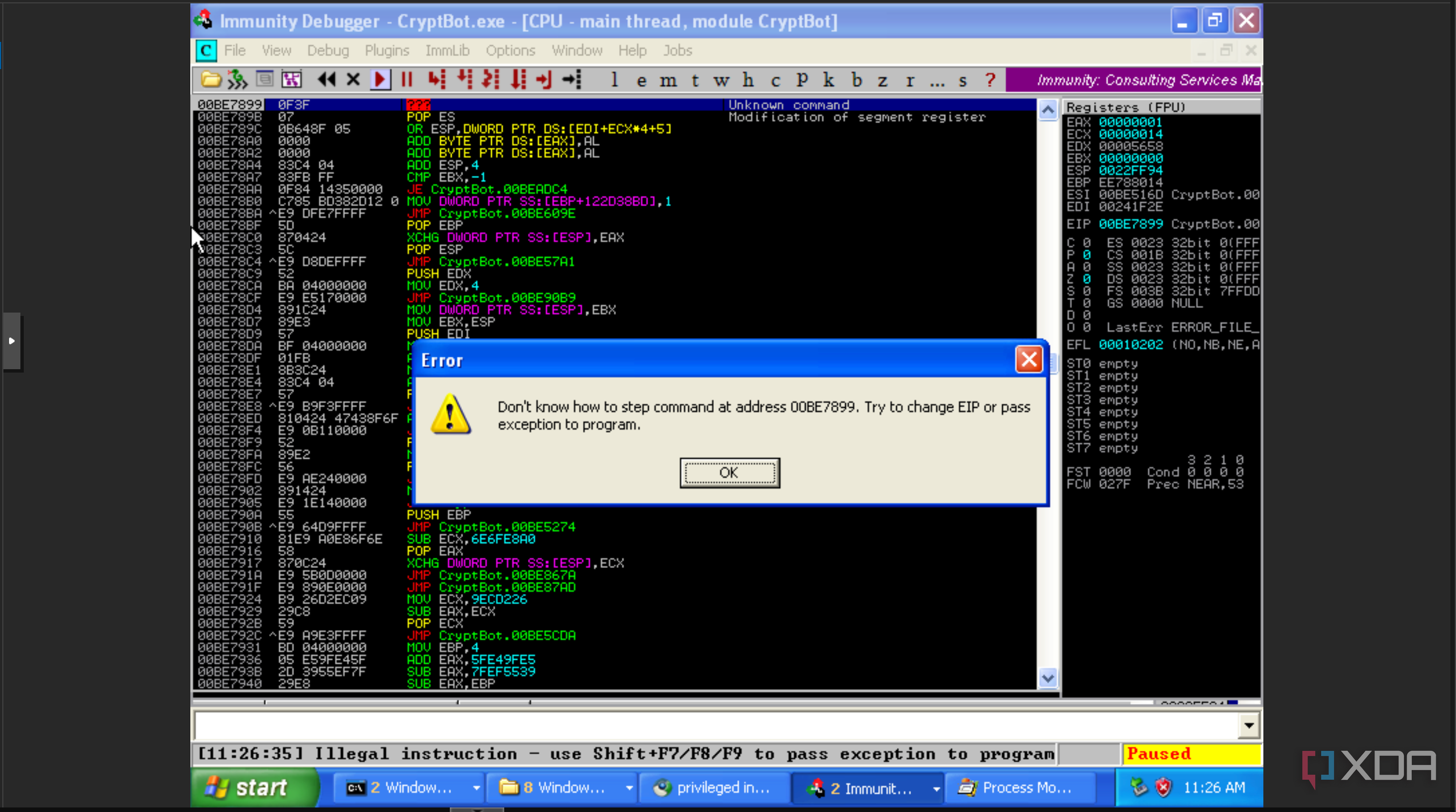 I installed modern malware on Windows XP just to see what would happen