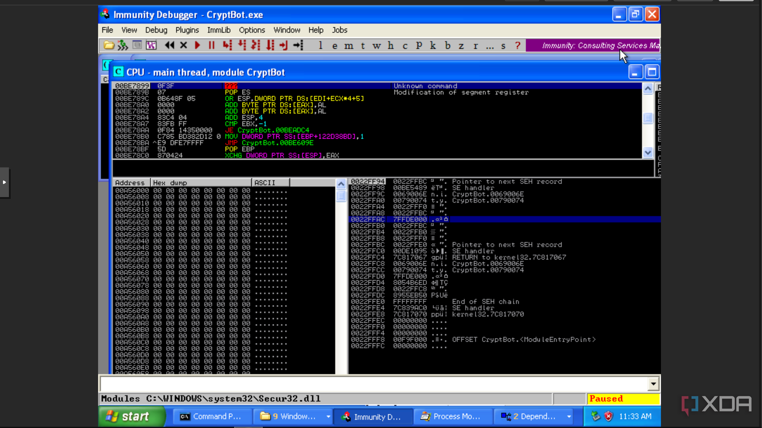 I installed modern malware on Windows XP just to see what would happen