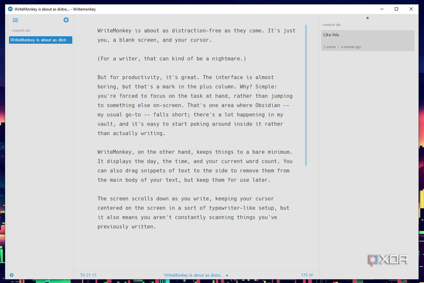 WriteMonkey es una herramienta de escritura sin distracciones.