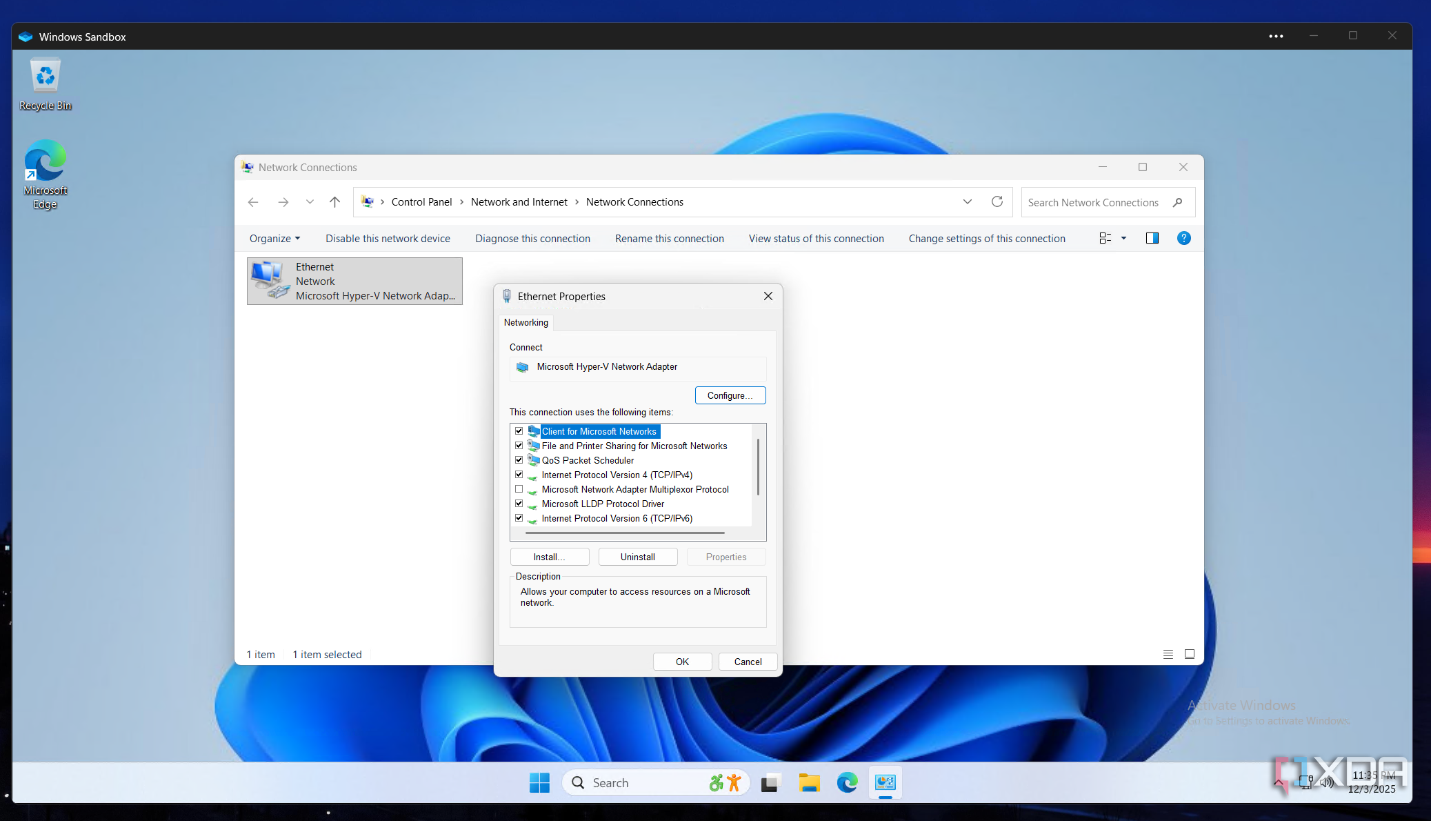 Windows Sandbox replaced all my VMs for testing software
