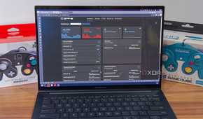 A laptop showing the dashbaord for AdGuard Home in a web browser