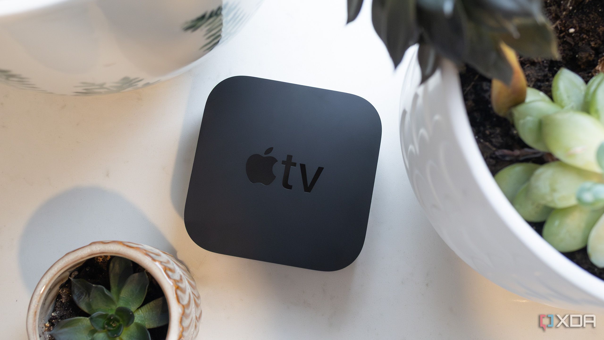 The Apple TV 4K on a table