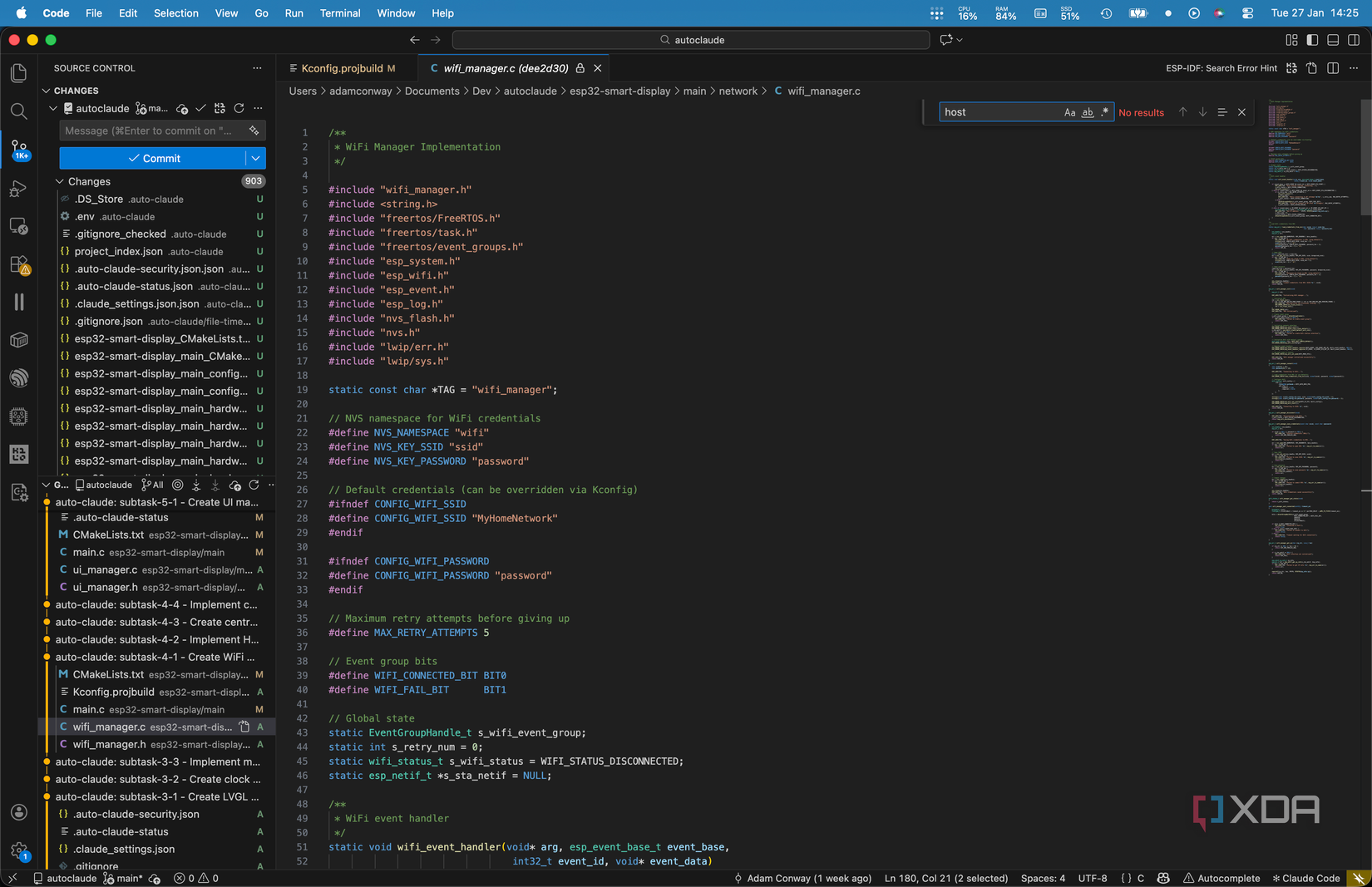 Administrador de Wi-Fi Auto Claude