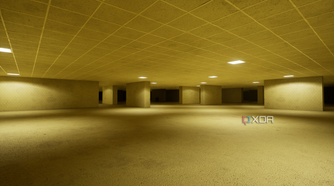 A gameplay screenshot from Backrooms: Escape Together.