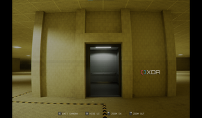 A gameplay screenshot from Backrooms: Escape Together.