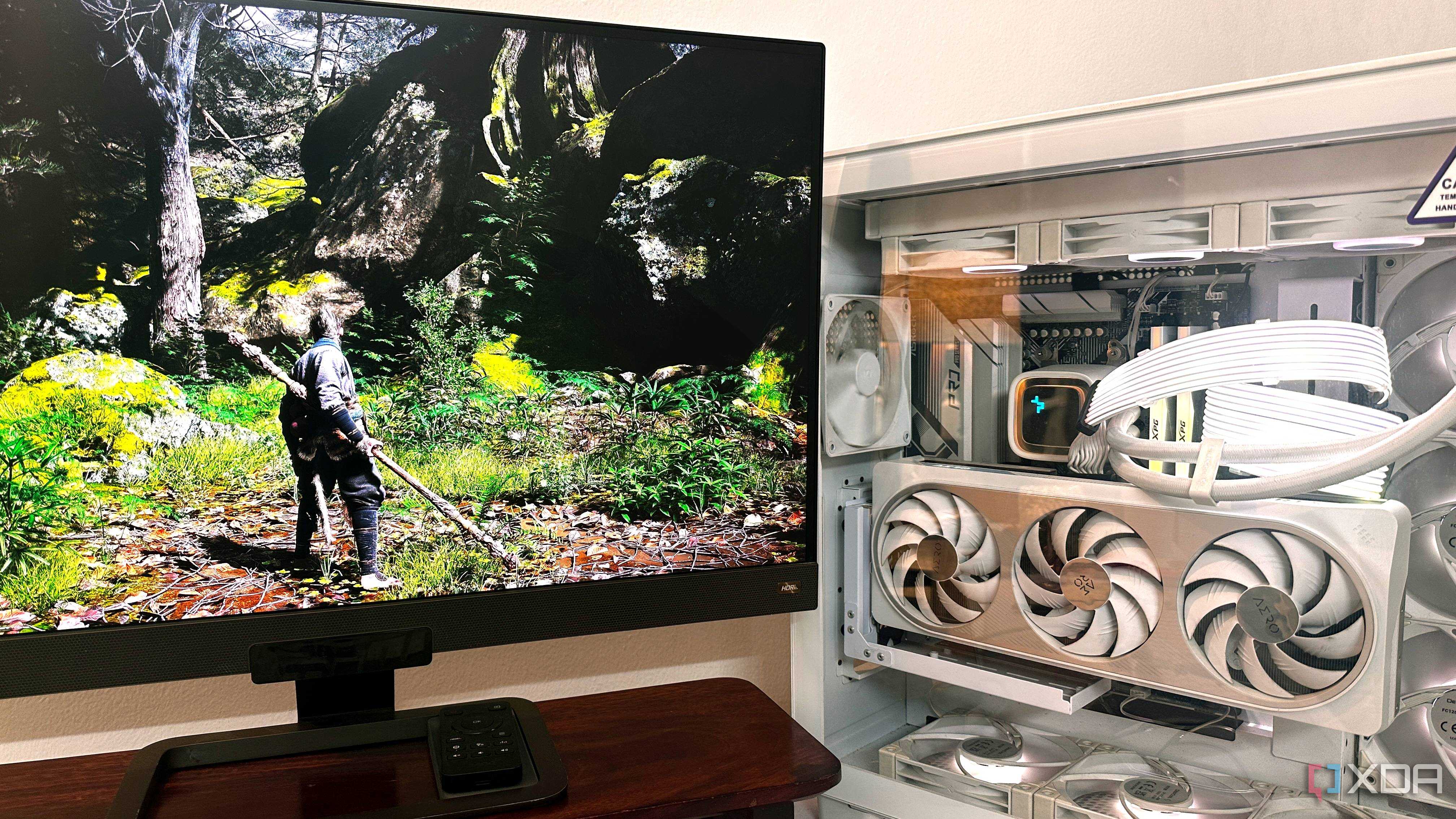 Black Myth: Wukong running on a gaming PC.
