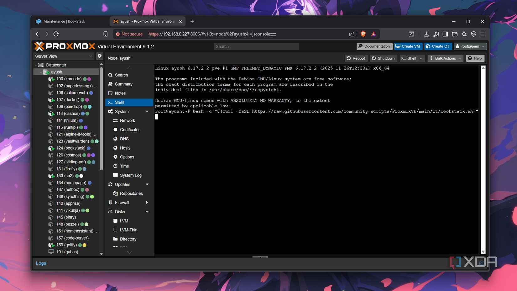 Implementación de BookStack en Proxmox