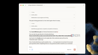 claude generating notebooklm quiz