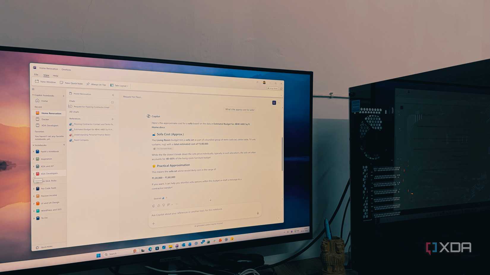 using Copilot notebooks in OneNote