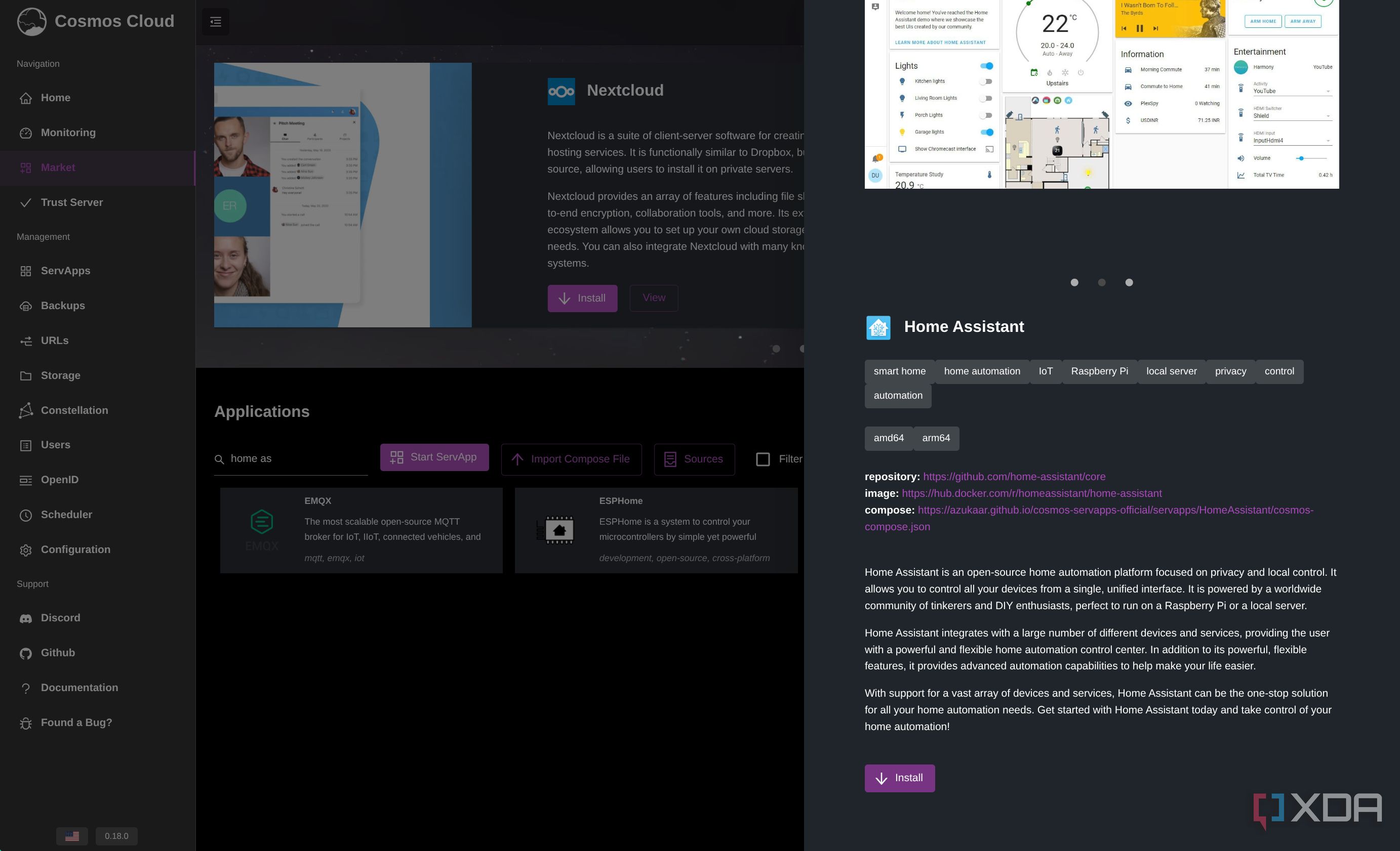Cosmos server is the best all-in-one package to manage your server and ...