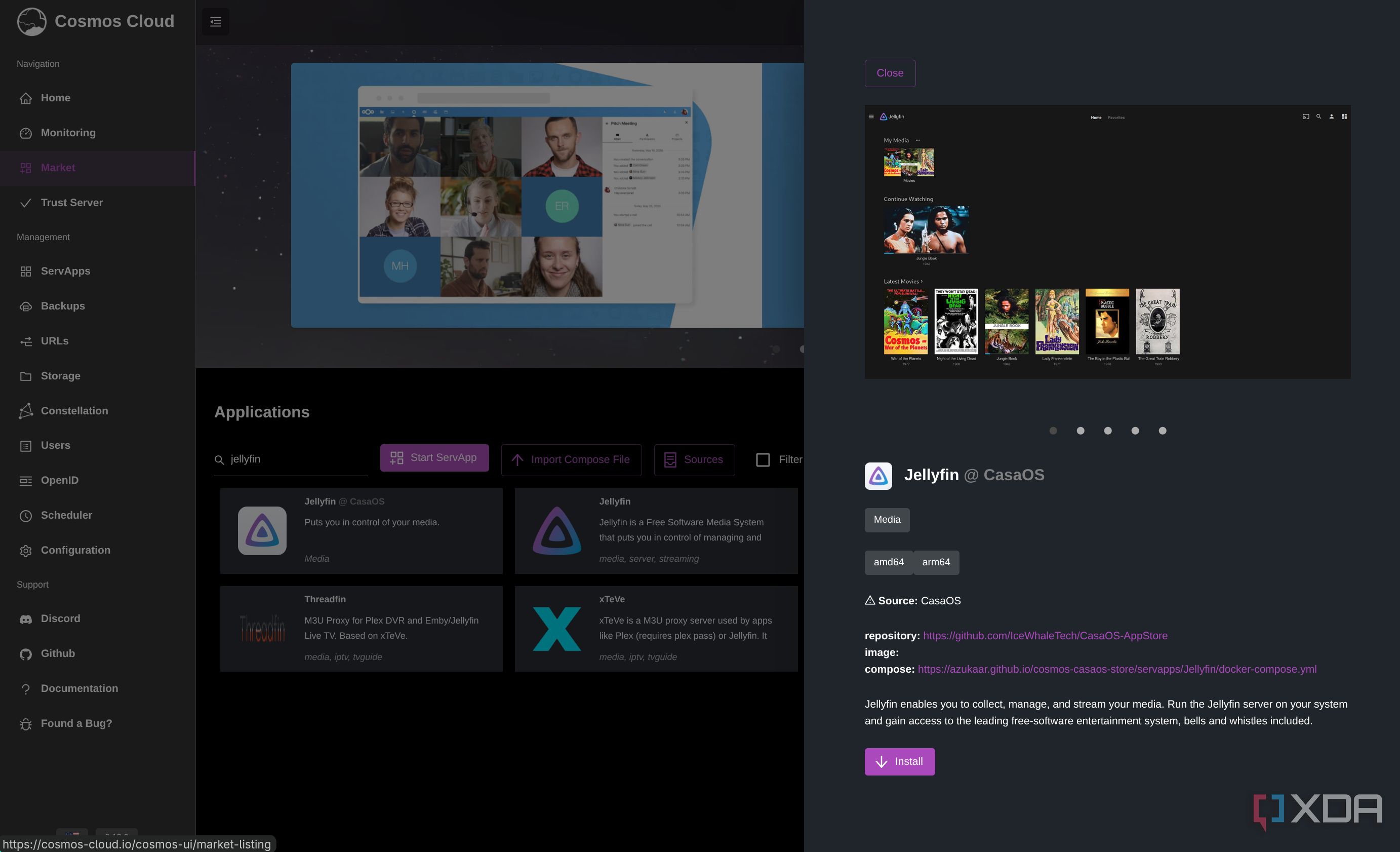 Cosmos server is the best all-in-one package to manage your server and ...