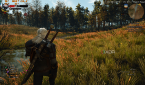 Geralt walking in The Witcher 3 — DLSS 4.5.