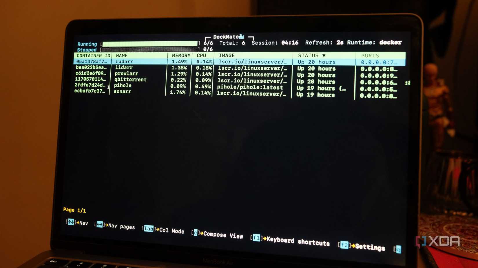 DockMate is a Terminal-based lightweight Docker manager