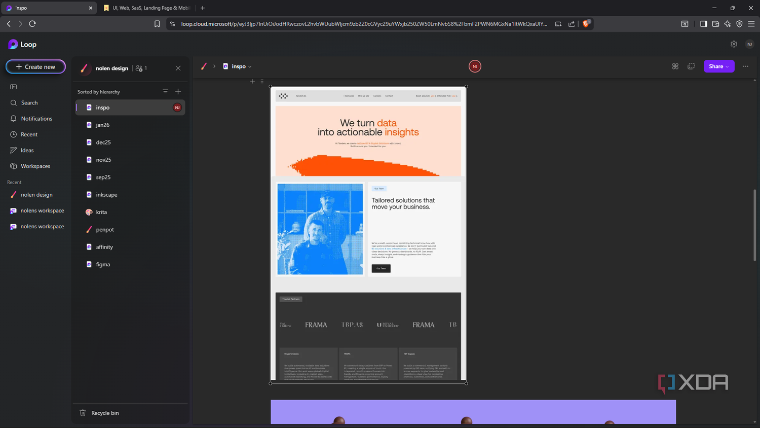 Detailed Loop Page Example I started using Microsoft Loop for graphics work, and I should have ...