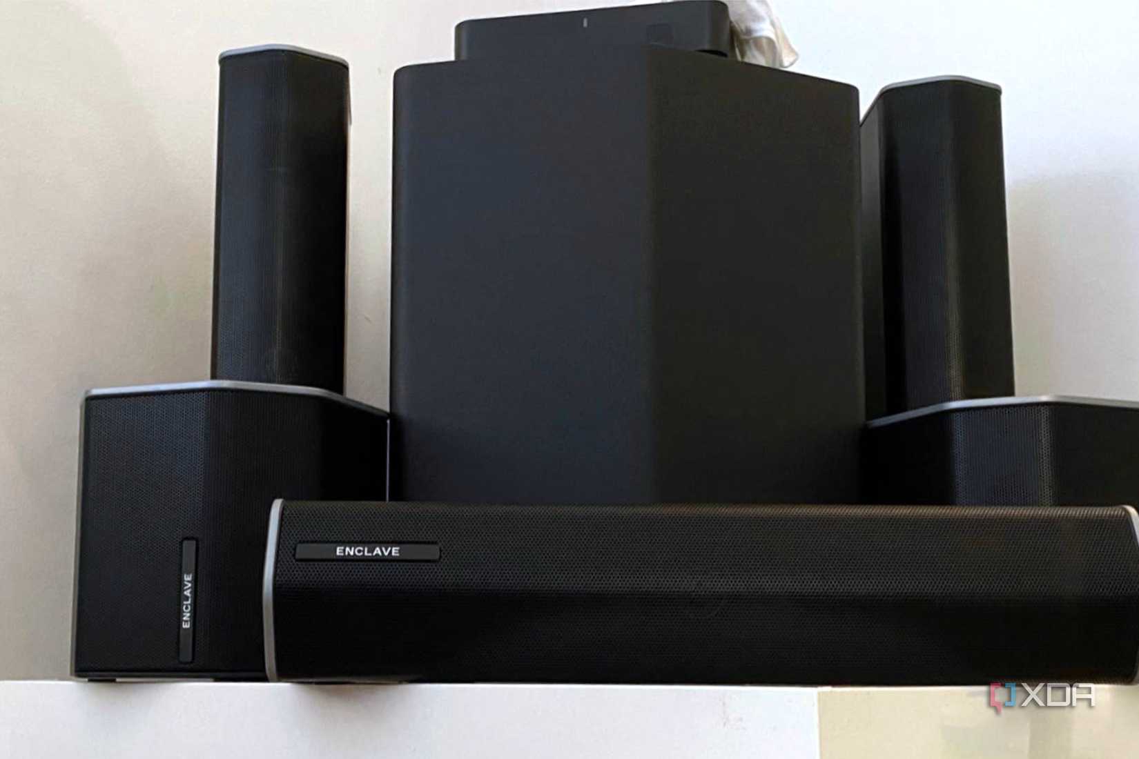 enclave cinehome 2 wireless home theater speaker set