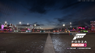 A still from Forza Horizon 5 home screen.